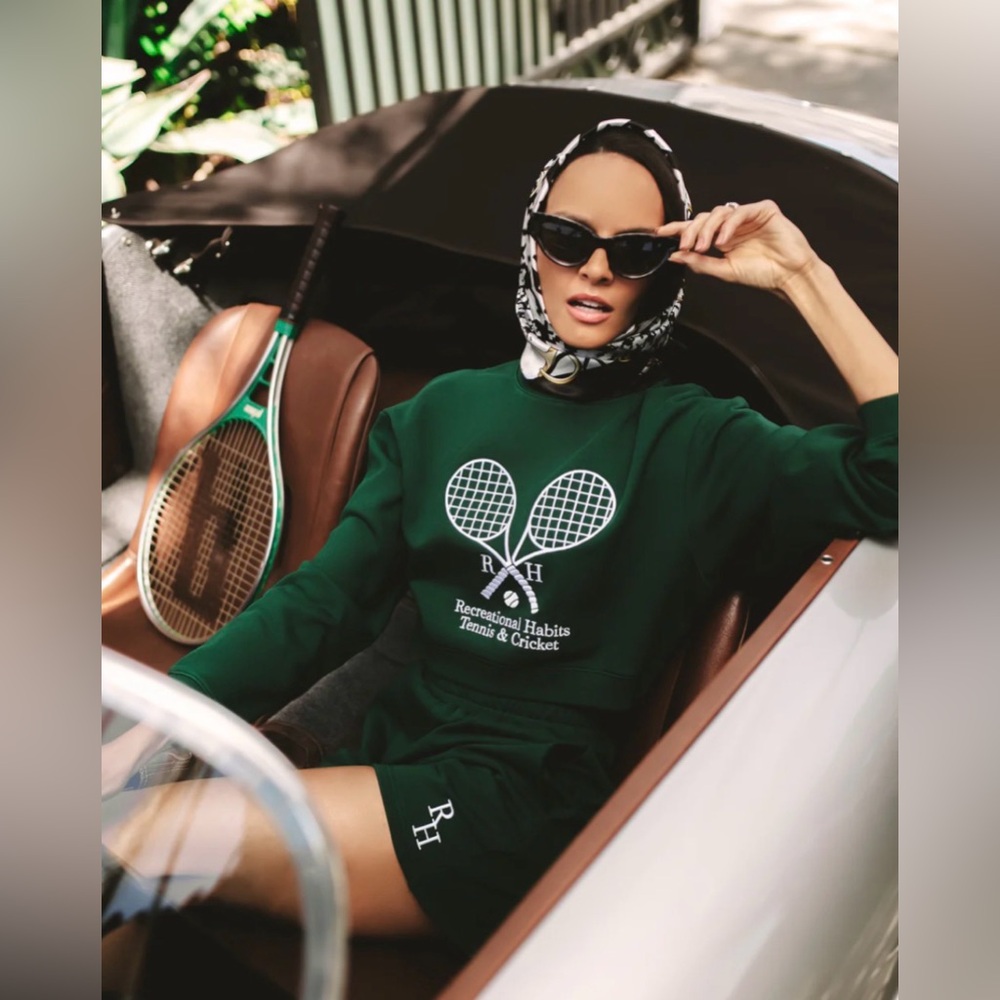 Recreational Habits Williams cropped sweatshirt Green Medium